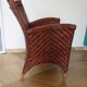 Woven rattan armchair, 1980s