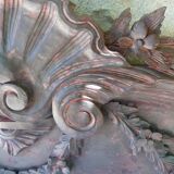 Patinated pediment
