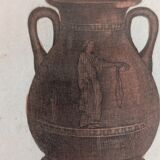 Ancient antique pottery engraving