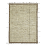Handmade Turkish One of a Kind 216 cm x 308 cm Beige Wool Carpet