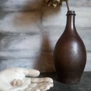 Bouteille grès noir Jean Dubost, années 70