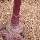 Antique cast iron bistro restaurant pedestal table - 1900s