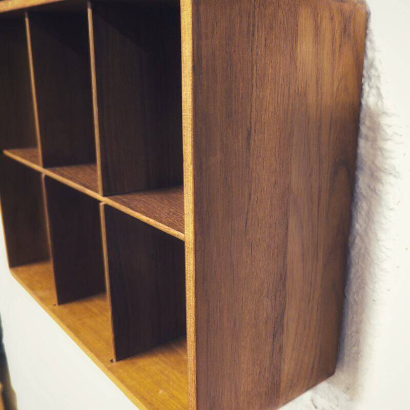 Teak wall locker