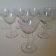 8 crystal white wine glasses from Baccarat, model Magenta Grain De Ri.