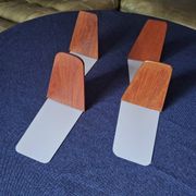 Set of 4 mid century teak bookends, Kai Kristiansen attr., Denmark 1960s