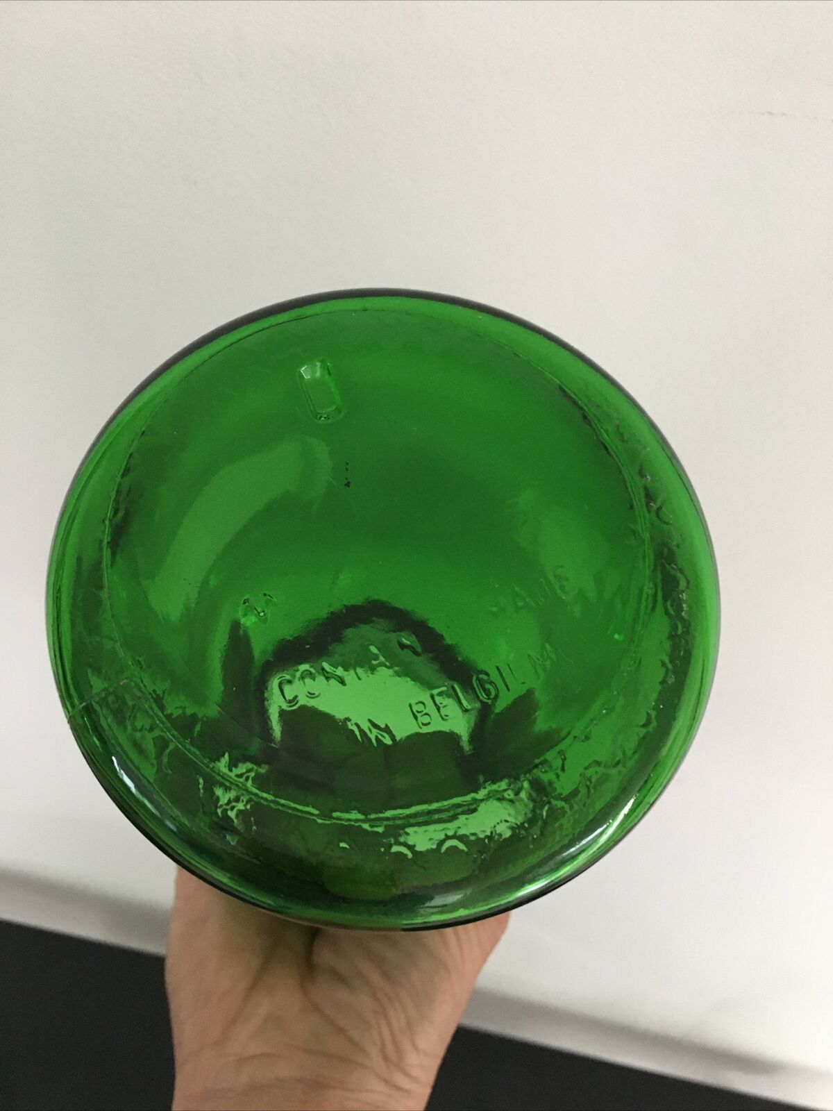 Lot de 2 bocaux en verre vert