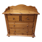 Solid pine chest of drawers