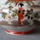 Vintage Japanese Kutani porcelain soliflore vase, Geisha