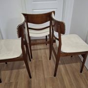 Set of three chairs, Denmark, 1960s