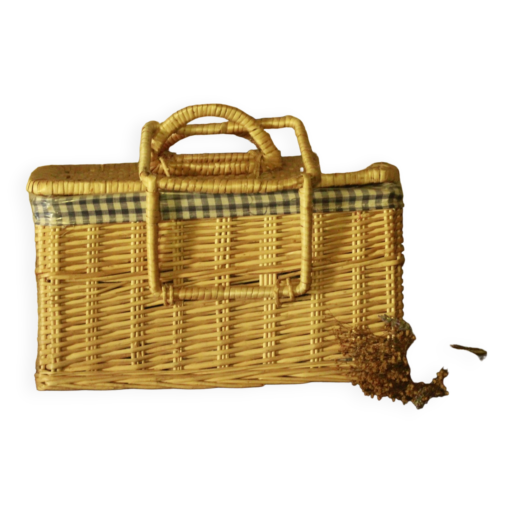 Old picnic basket