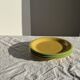 Set of 3 large flat green Italian plates D28.5