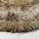 195cm multi-color scandinavian psychedelic batik high pile pop art rya rug 1970s