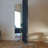 XL triptych mirror on wheels