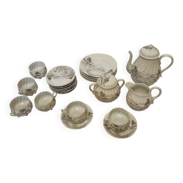 Service a thé asiatique,  porcelaine fine japonaise