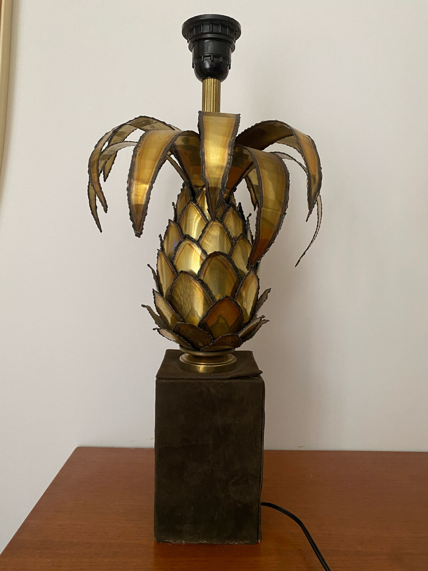 Vintage Pineapple Lamp Maison Jansen