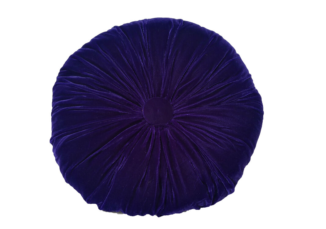 Night blue round cushion
