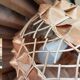 Suspension lampshade wicker ball lighting