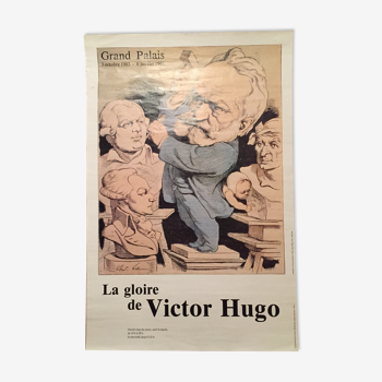 Affiche expo Victor Hugo au Grand Palais 1986