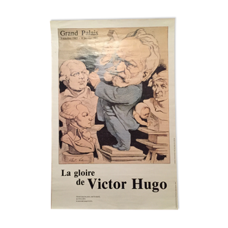 Affiche expo Victor Hugo au Grand Palais 1986