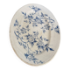 Old earthenware plate from Grigny – blue floral decoration