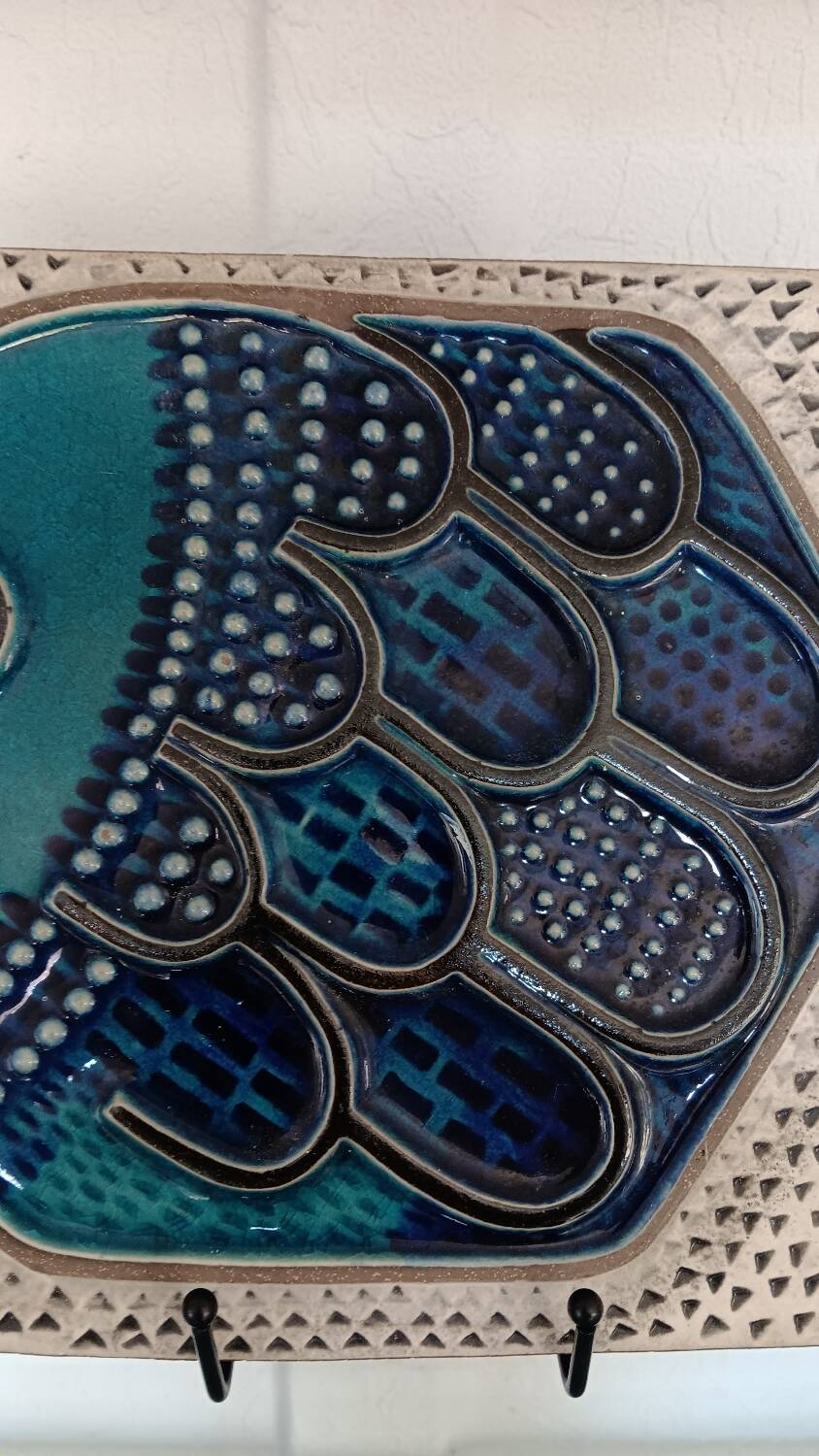 Plaque murale suédoise de Mari Simmulson pour Upsala Ekeby