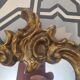 Louis XV style baroque gilded wood mirror (72x41 cm)
