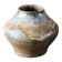 Small stoneware vase, monogrammed HR, experimental glaze, early 20th century.