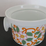 Vegetable flat tureen orange vintage 1970 Wunsiedel Bavaria Germany