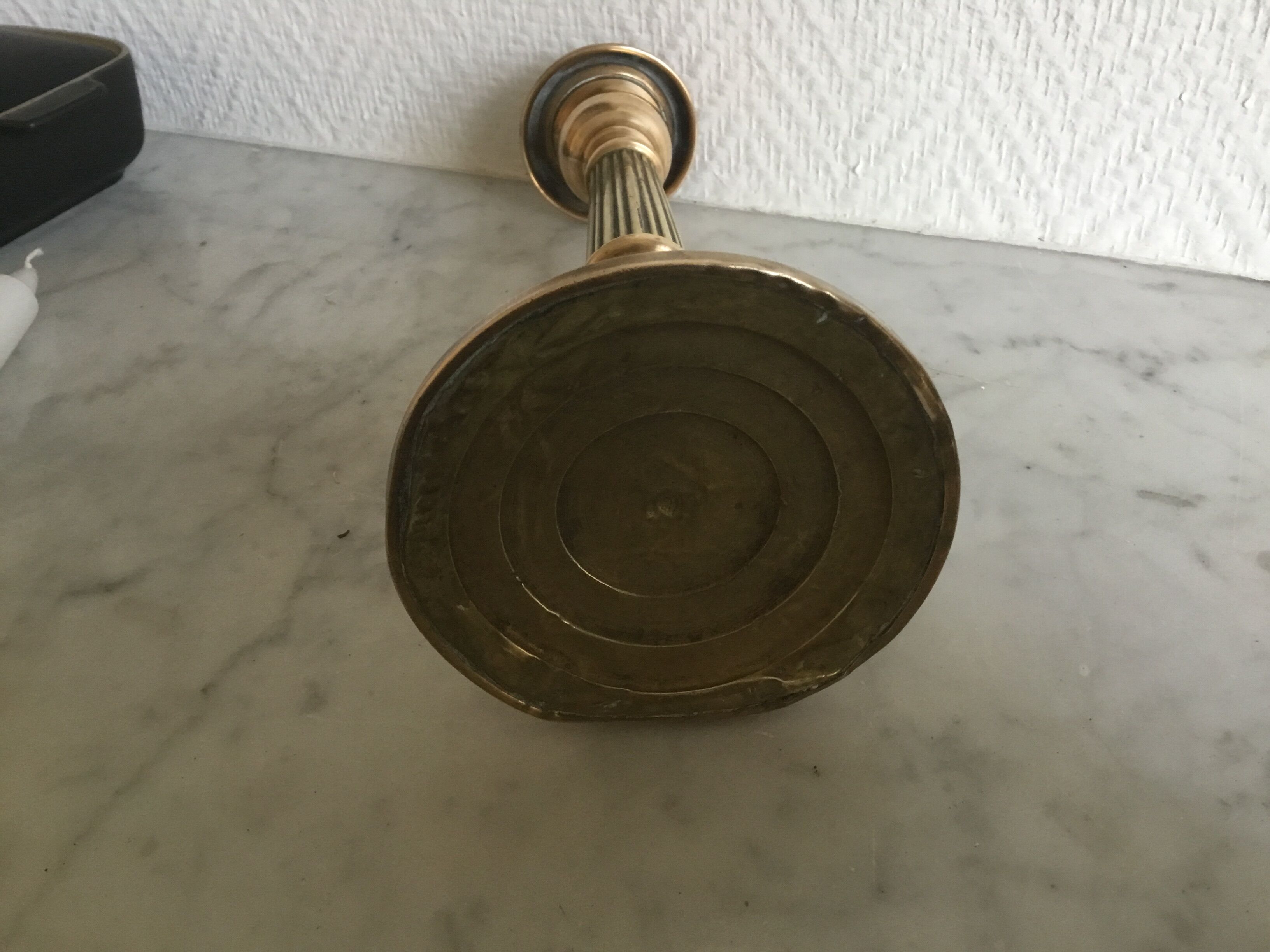 Old copper candle holder