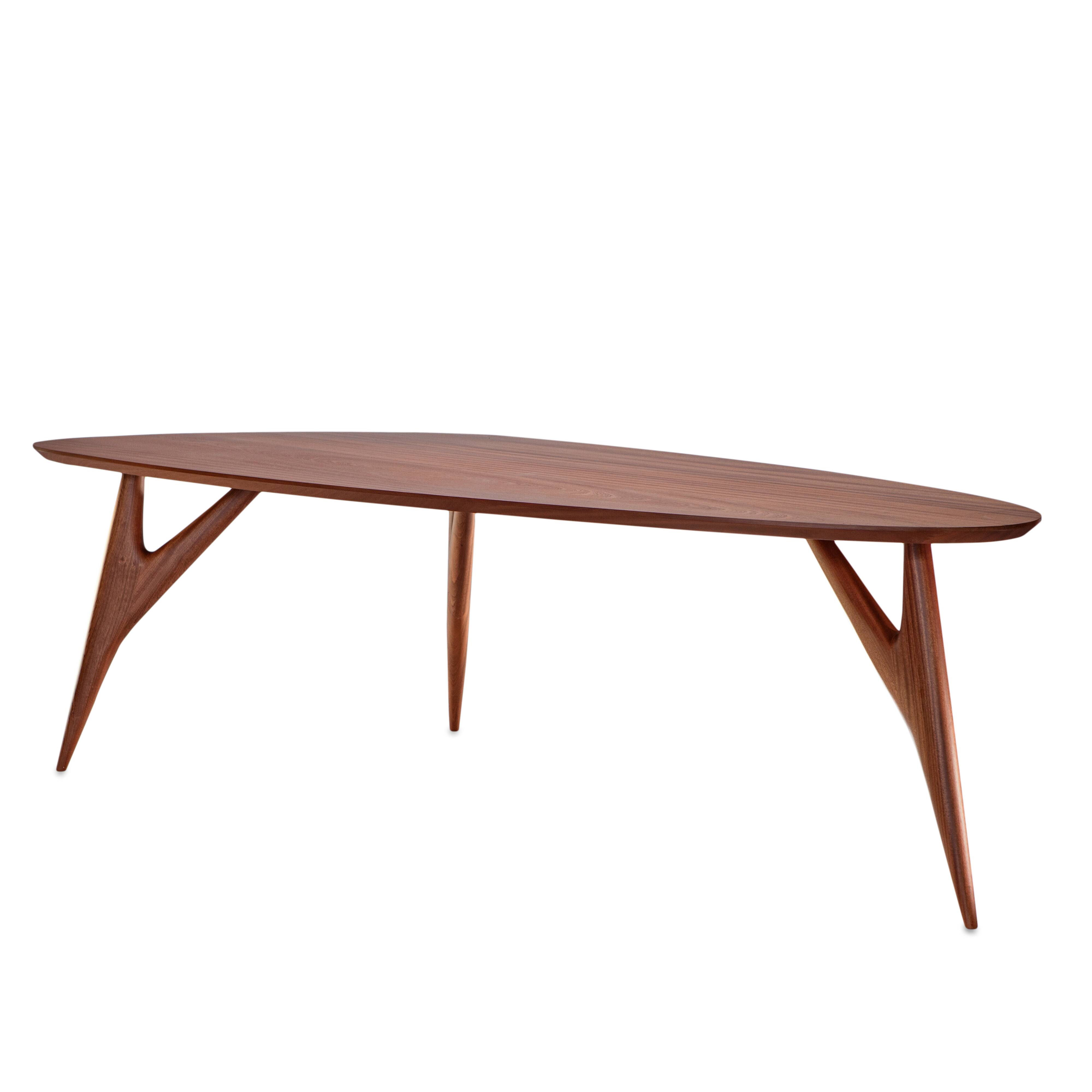 Ted dining table in solid mahogany 240 cm – greyge