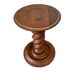 Vintage round wooden side table / guéridon / support