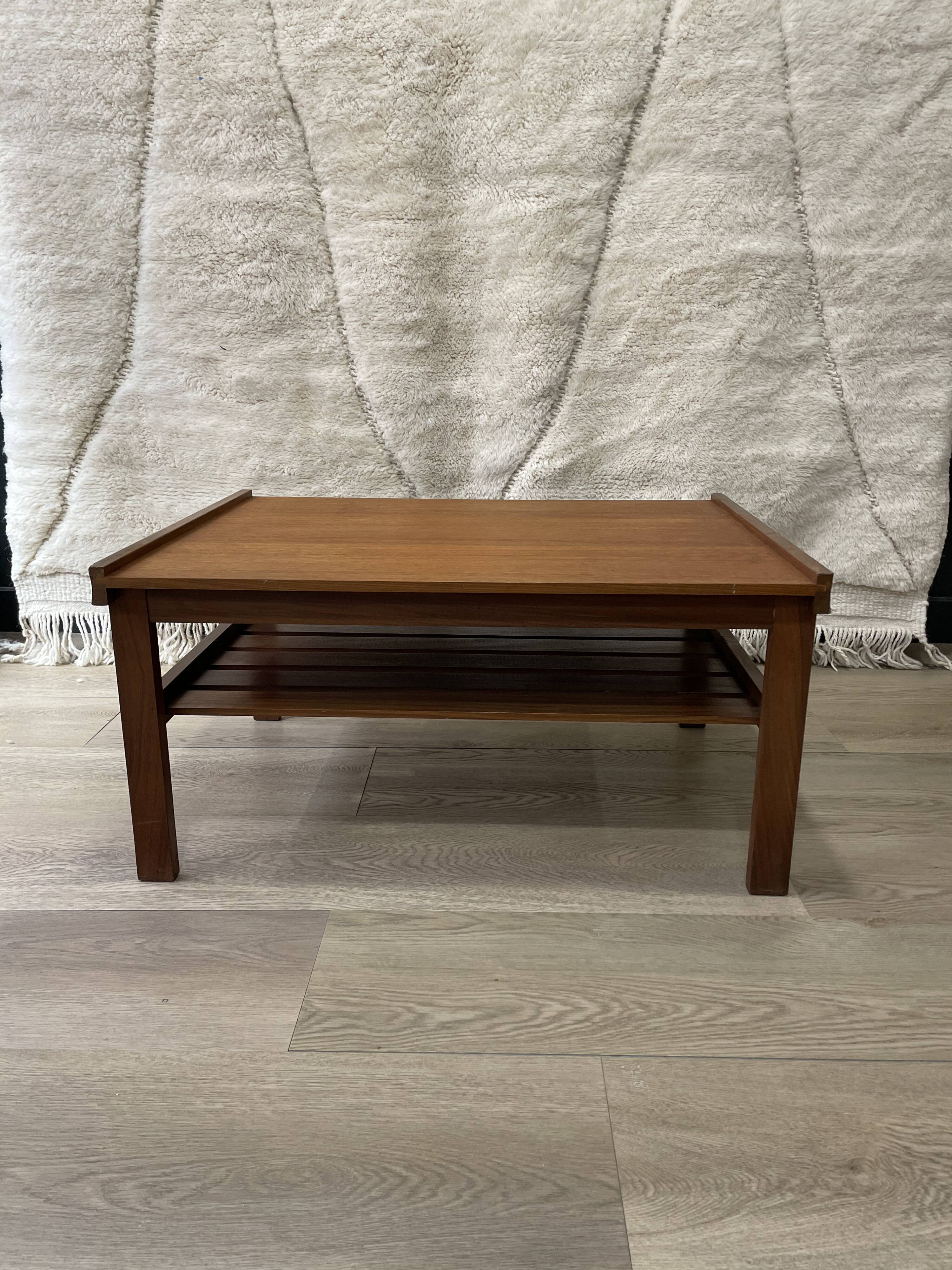 Scandinavian teak coffee table 50s