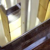 Pair of plexiglass and brass lamps, Italy 1970