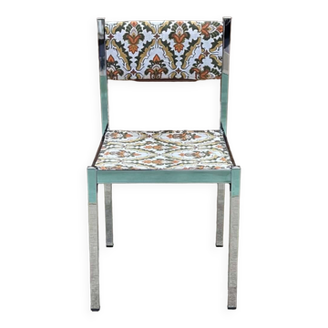 Chaise chromée des années 70