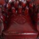English Cowhide Leather Chesterfield Club Chair