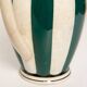 Vintage white and green ceramic porcelain vase from the mid-20th century, Germany, 1960s.