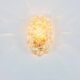 Pair of mid-century amber bubble glass wall lights by helena tynell, 1960s
