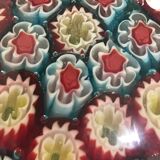 Millefiori Murano parchment paperweight