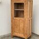 Parisian cabinet glazed raw wood nymphs and carved art nouveau decorations
