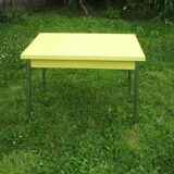 Yellow formica table