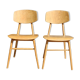 2 chaises reconstruction 1950 style Landault