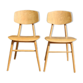 2 chaises reconstruction 1950 style Landault
