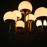 Vintage designer pendant light Gaetano Sciolari 1970