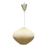 Rhodoid plastic pendant light in the style of Rispal 1960s