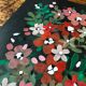 Peinture a4 fleurs roses et rouges