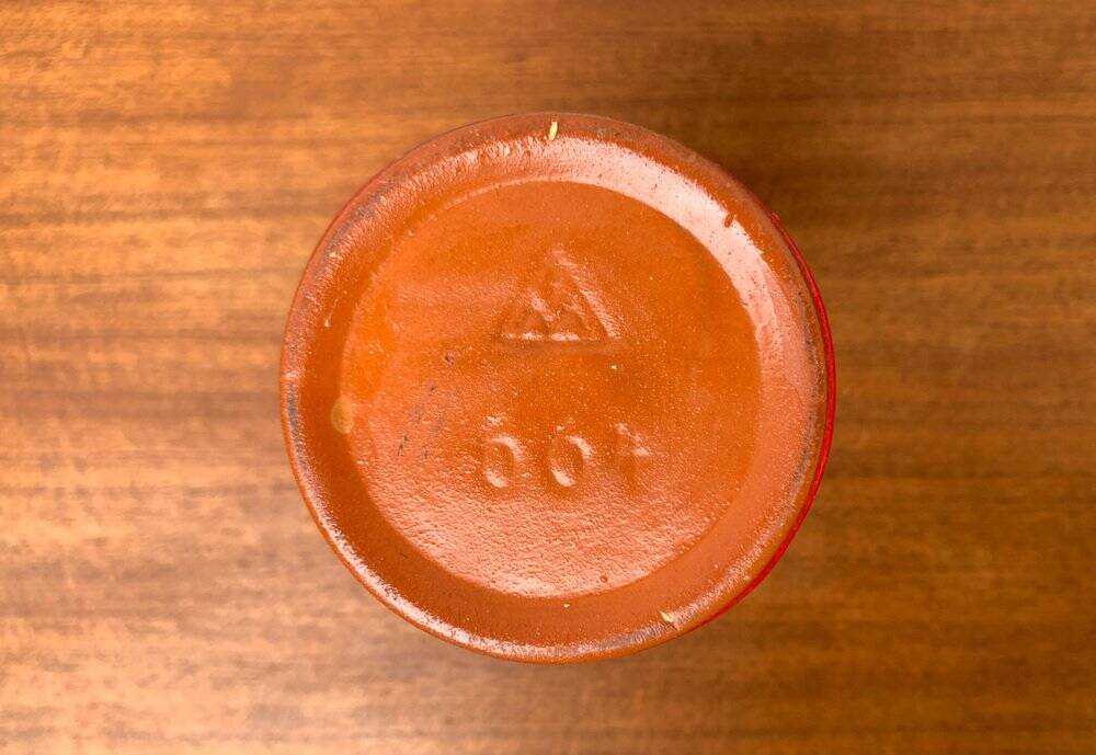 Mid-century minimalist vase WGP in West German ceramic by Marschner Kunsttöpferei, 1960s.