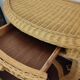 Coiffeuse console en rotin