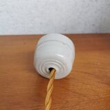 Vintage wicker pendant lamp