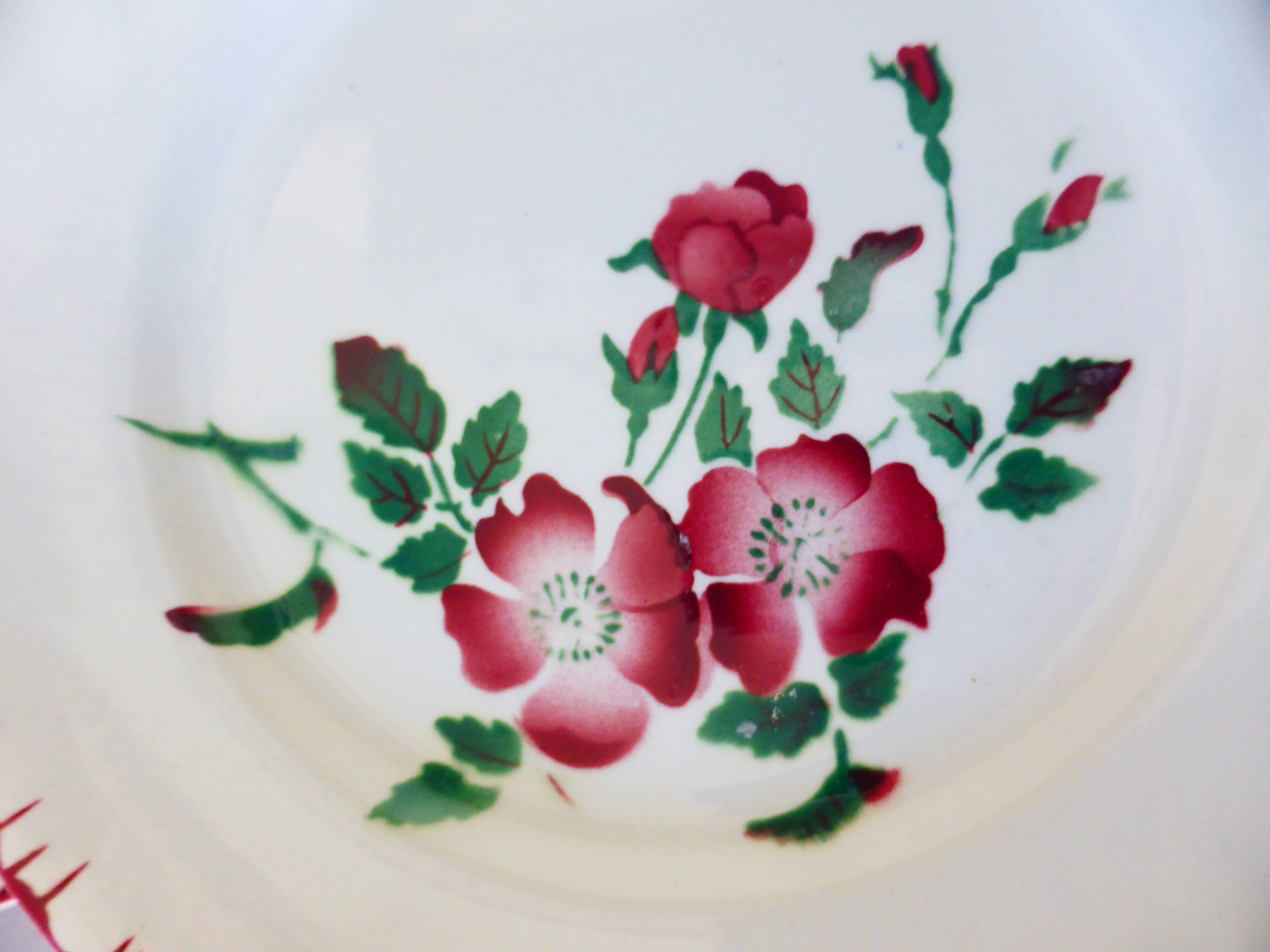 6 dessert plates of Digoin Sarreguemines model Epernay 210714