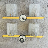 Pair of Arlus wall lamps in Murano glass vintage